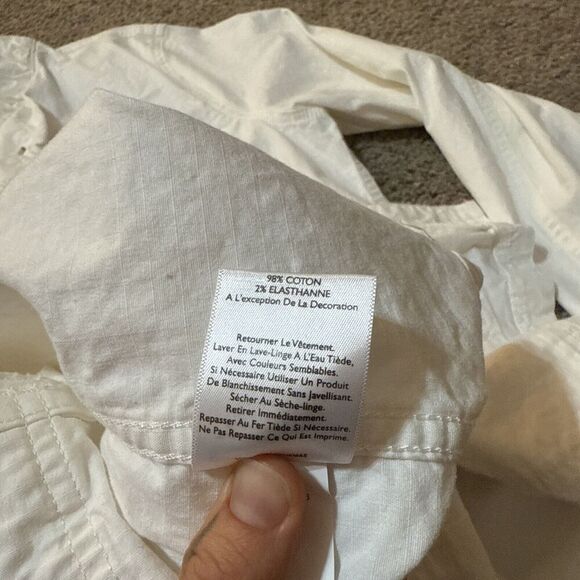 Eddie Bauer‎ Jacket Womans Ripstop Field Safari utility Cargo Canvas L Military - Picture 11 of 12